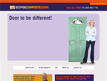Tablet Screenshot of bespoke-composite-doors.co.uk